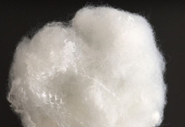 Production of white polyester staple fiber